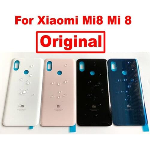 100% Original Best 3D Glass Battery Back Cover Parts For Xiaomi 8 Mi8 Mi 8 Phone Housing Door Rear Case Lid with Adhesive Tape