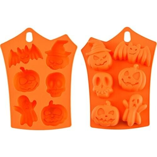 3D Silicone Cake Mold Halloween Pumpkin Baking Tool Easter Forms Patisserie Decoration Silicone Molds Cake Decorating