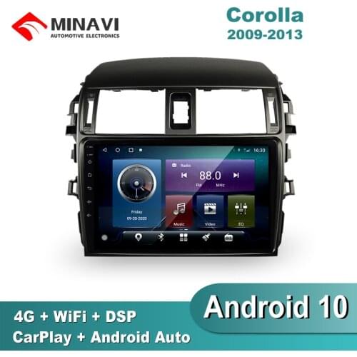 9'' IPS Android 9 TOYOTA COROLLA 2007-2011/2012/2013 automatic Car Radio Multimedia GPS Navigation Navi Player Auto Stereo WIFI