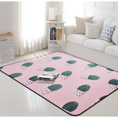 The cactus large carpet livingroom bedroom rug nordic carpet sofa soft kids room play tapete home carton carpet fashion tapis