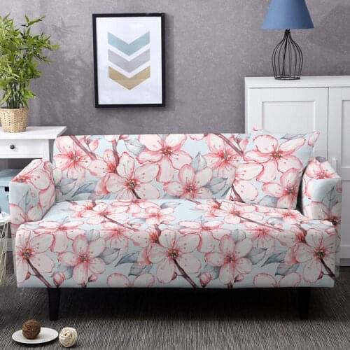 Stretch Flowers Sofa Cover Elastic Slipcover For Living Room Armchair Loveseat Couch Covers Furniture Protection