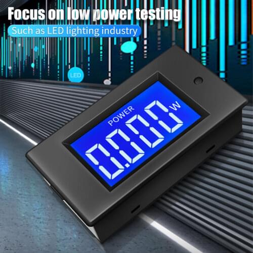 Peacefair AC Digital Watt Meter Ammeter Smart Electric 220V 5A Voltage Amp Power Monitor For Small Watt LED Lamp Test PZEM021
