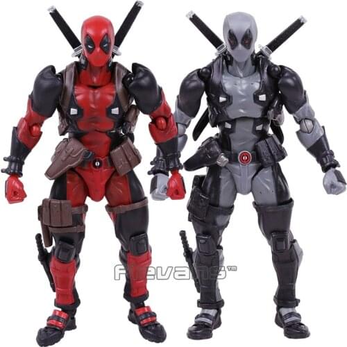 Revoltech Series NO.001 X-men Deadpool PVC Action Figure Collectible Model Toy