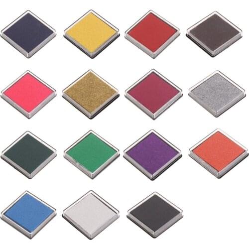 Scrapbooking Stamp Sealing Fence Colorful Inkpad Ink Cushion Decoration Stencil Fingerprint Digital Print Card Making DIY