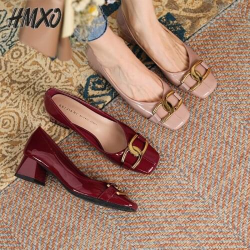 HMXO Shoes With Medium Heels