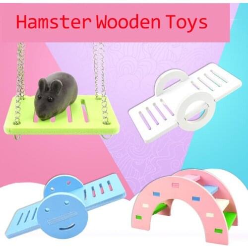 Hamster Toy Guinea Pig Brinquedo Chinchilla Cage Pet Ladder Giocattoli Accessories For Hamsters Skateboard Small Animal Hammock