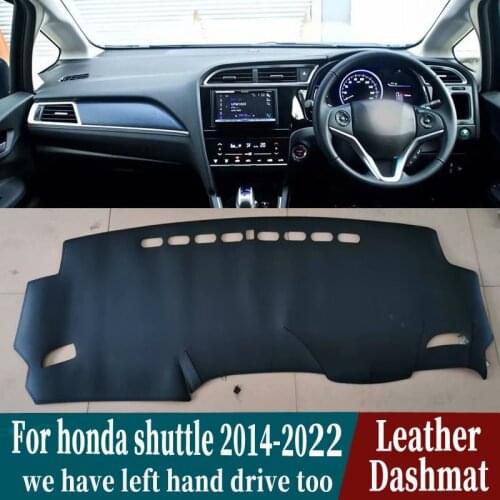 For Honda Fit Shuttle Wagon Gk8 2014 2015 216 2017 2018 2019 Leather Dashmat Dashboard Cover Pad Dash Mat Carpet Car-Styling RHD