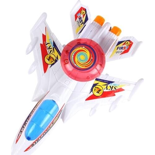 Aircraft Toy Model with Luminescent Aircraft Pull-wire Luminescent Aircraft Childrens Babies'Intelligence Toy Shop Wholesale
