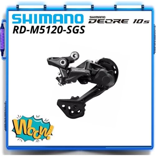 SHIMANO DEORE RD M5120 SGS Rear Derailleur SHADOW RD 2x11 1x10 2x10 speed RD-M5120 22s 20s 10s M5100 M4120