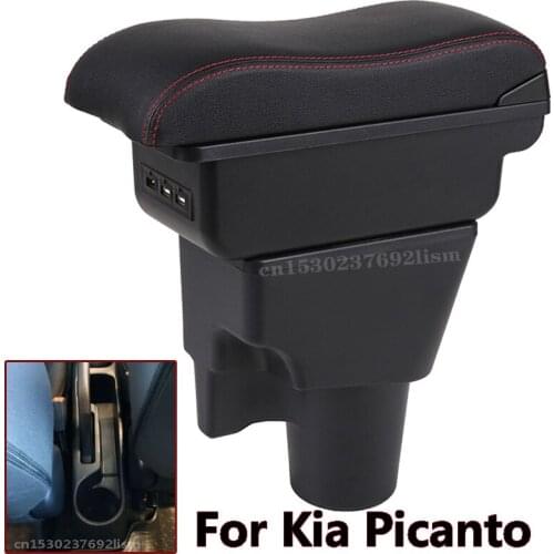For Kia Picanto Armrest Box Picanto3X-Line Universal Car Central Armrest Storage Box modification accessories