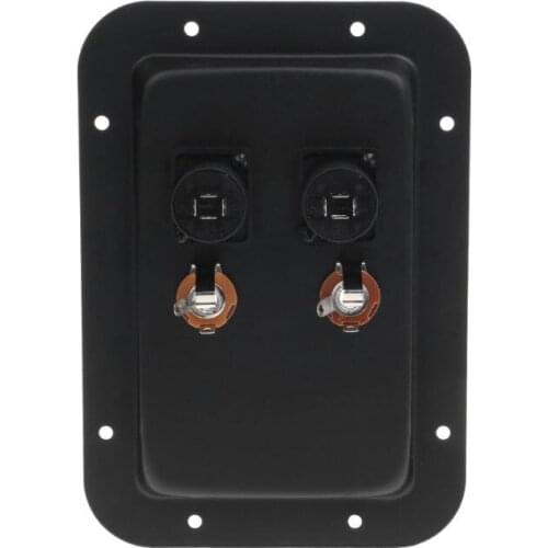 Junction Box 4-Core Socket Jack Plate Terminal Binding Post Dual Speakon Input PA DJ Speaker Cabinet 32CB