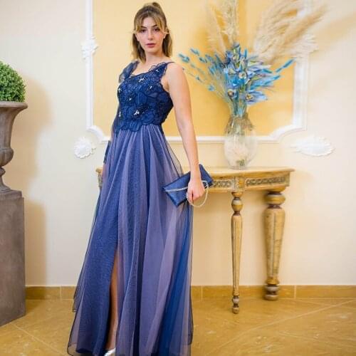 Silver Mother Of The Bride Dresses A LineTulle Appliques Floor Length Ribbon Groom Mother Dresses For Weddings 2021 Hot