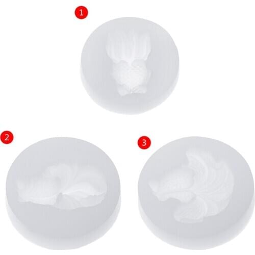 Silicone Mold Gold Fish Mirror DIY Crafts Jewelry Handmade Pendant Epoxy Resin