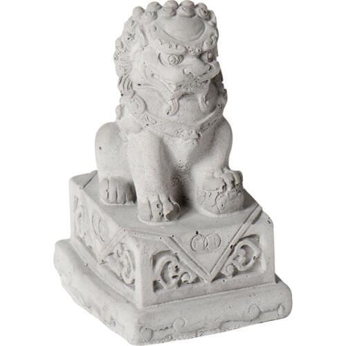 Statue of Lion Concrete Molds Chinese Style Desk Craft Decorative Tool