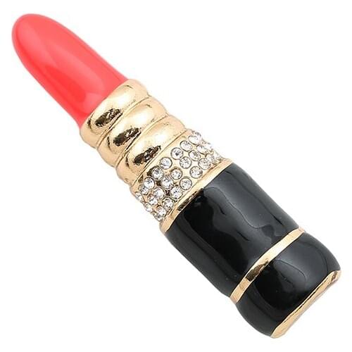 Temperament lipstick shape fashion diamond brooch deserve to act the role of corsage, act the role ofing is tasted