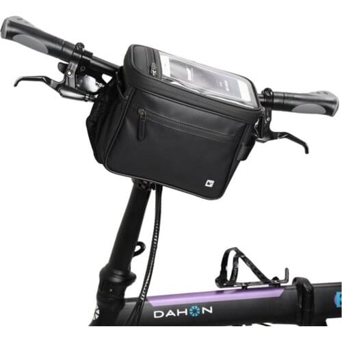 Rhinowalk Bicycle Front Bag Touch Screen 7 Inch Handlebar Phone Bag Waterproof Electric Folding Bicycle 4.5L Camera Bag Handbag