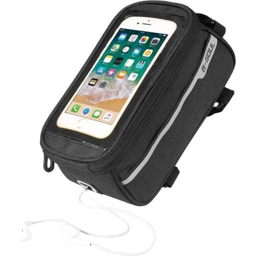 Bicycle Bag For Cell Phone Cycling Front Frame Tube Bag For Smart Phone Under 6ins Waterproof Panniers Bags Accessories