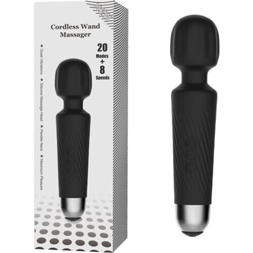 Wand Vibrator Powerful Dildos For Women Silicone Message Head 8 Speeds Vibration Mode Masturbator Clitoris Stimulator Sex Toys