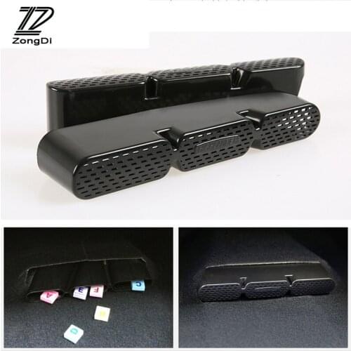 ZD 2pcs For 2014 2015 2016 2018 Toyota Highlander Kluger car seat air conditioner air outlet protective cover sticker