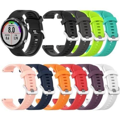 20mm Sport Silicone Watchband Strap for Garmin Forerunner 245 245M 645 Vivoactive 3 Smart Bracelet Watch Band Colorful Wristband