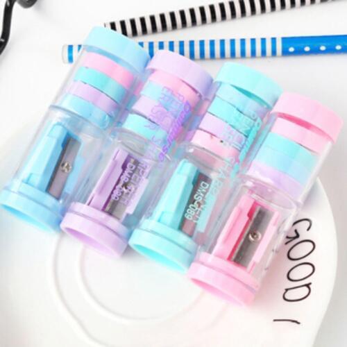 3pcs 2018 w29 w54 Small And Erasers w19n Gift Student Supply Color Random Pencil Sharpener
