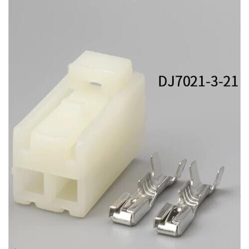 500pcs 2Pin 3mm female Auto Motorcycle Electronic Wiring Connector for AUdi,VW,BMW, Honda,Toyota,Ford DJ7021-3-21