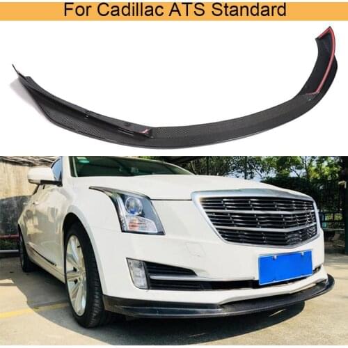 Car Front Bumper Lip Chin Spoiler for Cadillac ATS Standard 2015 - 2017 Front Bumper Lip Guard Splitters Chin Lip Carbon Fiber