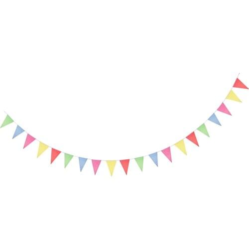 38m Pennant Chain Flag Pennants Decor Party Wedding Event Garland
