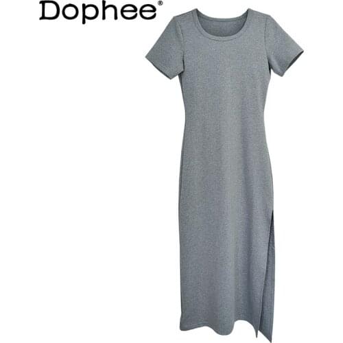 Летние платья с разрезом Dophee China At AliExpress