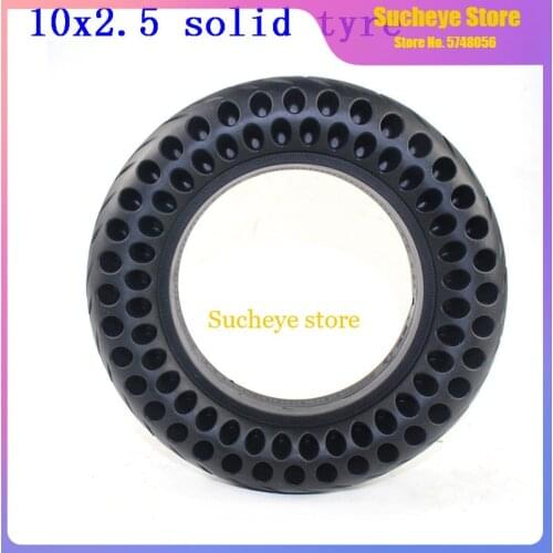 10'' Electric Scooter Solid Tire Parts 10x2.50 Solid Without Tube Tyre for Quick 3 ZERO 10X Inokim OX Folding Electric Scooter