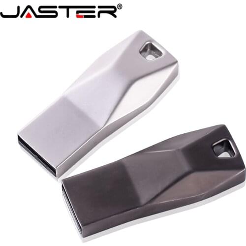 JASTER new metal USB2.0 hot-selling style, suitable for hand, easy to carry, free keychain 4GB 8GB 16GB 32GB 64GB