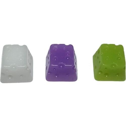 DIY Keyboard Keycap Personality Design Custom Resin Cheese Backlit Keycap OEM Profile R4 for Cherry Mx Gateron Switch