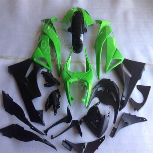 Motorcycle fairing kit for Kawasaki ninja ZX6 2009 2010 green black ABS motorcycle cowl ER 6R Motorcycle Fairing