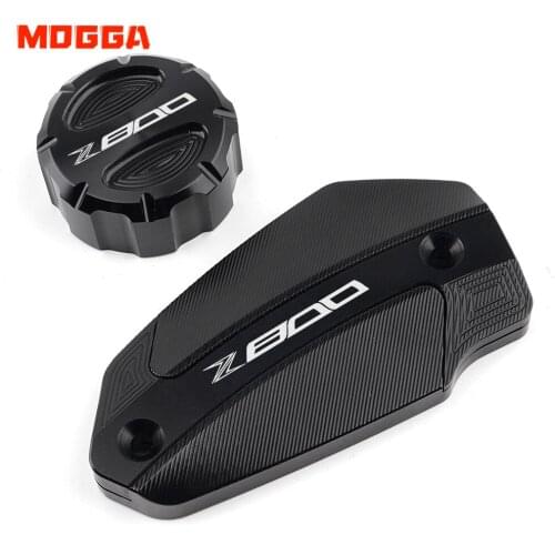 LOGO Z800 Motorcycle CNC Front&Rear brake Fluid Cylinder Master Reservoir Cover Cap For KAWASAKI Z800 z 800 2013 2014 2015 2016