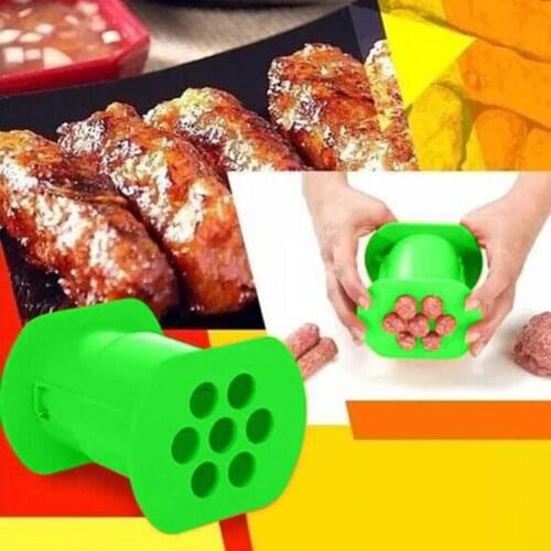 Kitchen Diy Meat Strip Making Mould Hot Dog Maker Non-stick Plastic Sausage Machine Meat Press