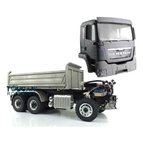 LESU 1/14 RC Hydraulic MAN 3Axles 6*6 Dumper Truck TMY Motor Radio DIY Model THZH0203-SMT2