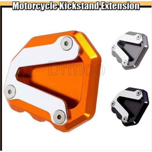 Motorcycle CNC Alumnium Kickstand Enlarger Plate Side Stand Extension Pad For KTM DUKE 790 2018-2019