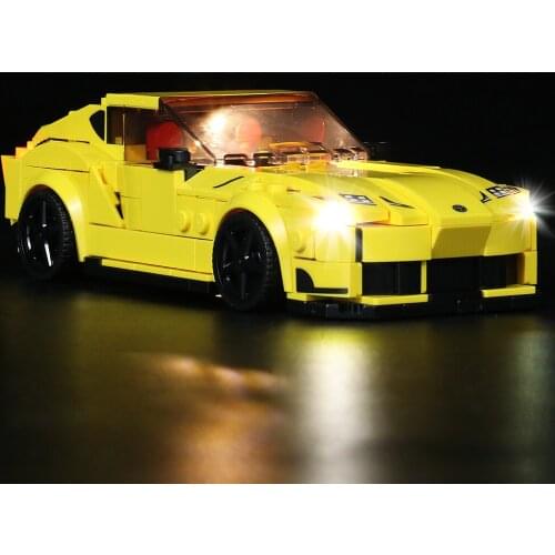 Led light set for 76901-GR Racing Car Speed Vehicle Building Blocks Model,light up your toys (led light only, no blocks)
