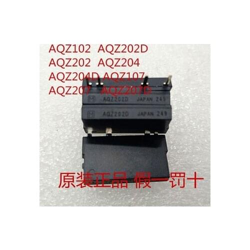 New Solid State Relay 2PCS/lot AQZ102D AQZ104D AQZ202D AQZ204D AQZ202 AQZ204 AQZ205 AQZ207 AQZ404 4PIN