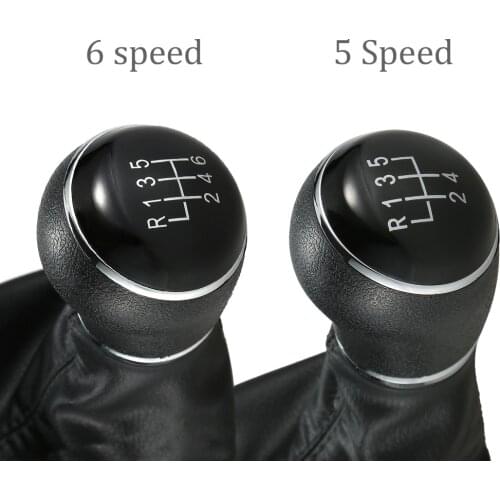 New Universal 5 Speed 6 Speed optional Gear Shift Knob Leather Boot for VW Passat B7