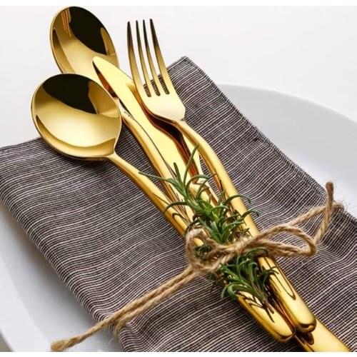 Western Stainless Steel Steak Knife And Fork Nordic Hot Dinner Spoon Tableware Childrens Three-Piece INS Style Household Set
