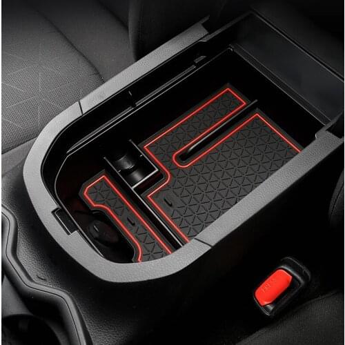 Fit For Toyota RAV4 RAV 4 2019 2020 Central Storage Box Armrest Armrest Glove Holder Plate Car Container Organizer Accessories