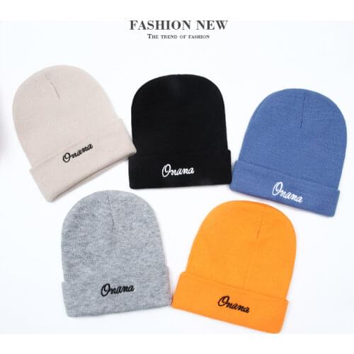 Letter Embroidery Hats for Women Winter Knitted Beanies Skullies Mens Casual Hip Hop Ski Cap