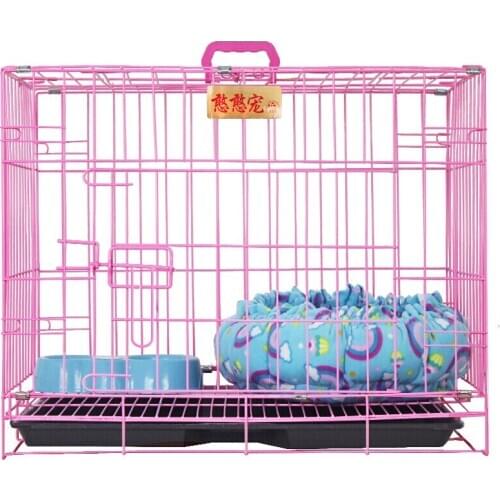 Pet products Cat house cage household bold metal villa dog cage Big dogs supplies pets accessories A tray mat Water bowls