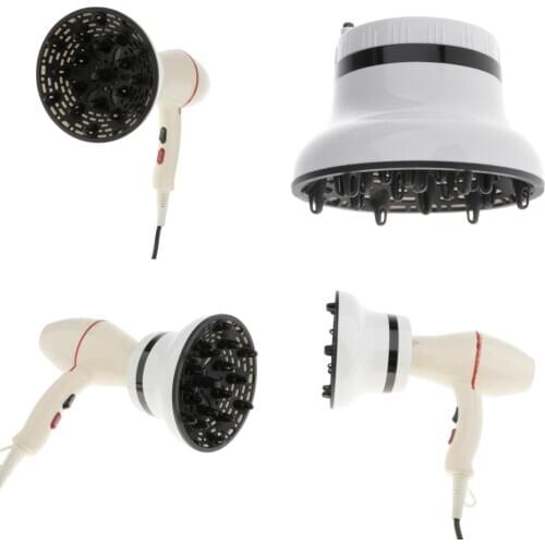 Universal Hair Diffuser Adaptable for Blow Dryers with Rotatable Design for Curly or Wavy Hair, 2 Colors to Select