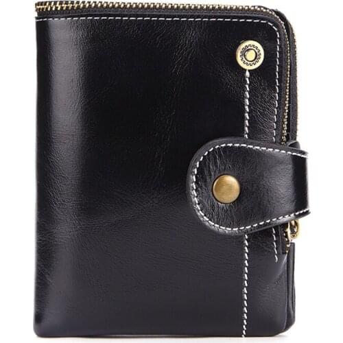 Genuine Leather Wallet Women 2021 Billeteras Para Cartera Mujer Pequeña Ladies Purse High Quality Business Card Holder Organizer