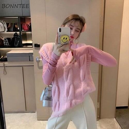 Sweater Vest Womens Loose Sweet Student Knitting V-Neck Sleeveless All-match Korean Version Stylish Leisure Popular Simple New
