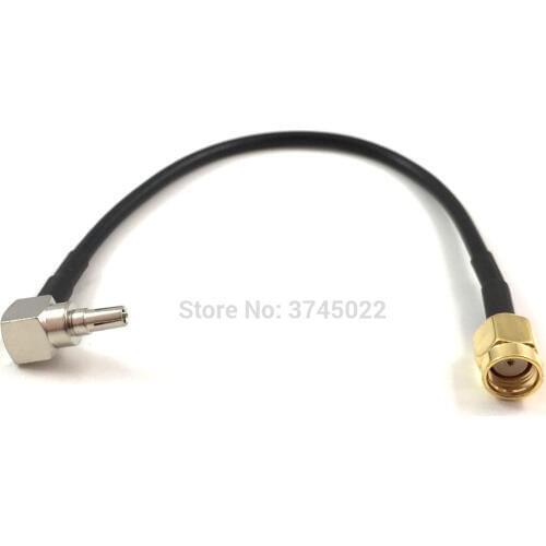 1pcs Crc9 Pigtail Connector Cable RG174 Cable 15cm Crc9 to rp-Sma Male Adaptor For Huawei 3G 4G Modem
