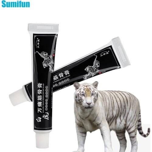 1Pc White Tiger Muscle Pain Relief Ointment Lumbar Pain Spinal Soreness Rheumatoid Arthritis Knee Treatment Massage Cream