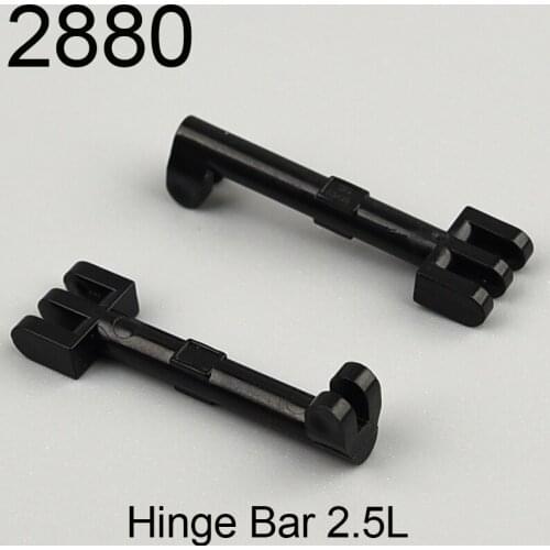 10PCS 2880 Hinge Bar 2.5L with 2 and 3 Fingers on Ends Building block accessories parts MOC DIY Education Build Toys Brick